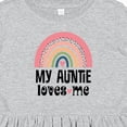 thumbnail image 4 of Inktastic My Auntie Loves Me Niece Rainbow Girls Toddler Dress, 4 of 5