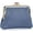 Blue, variant on Small Wallet for Women Vintage Leather Coin Purse Compact Kiss Lock Card Case Daily Change Pouch with 2 Pockets