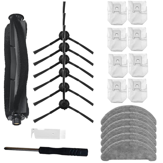 Para Xiaomi Roidmi Eve Plus aspiradora cepillo lateral bolsa para polvo fregona trapo