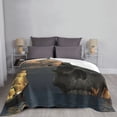 thumbnail image 3 of Skull Sea Island Throw Blanket, Super Soft Anti-Pilling Flannel Bed Blankets, 40"x30", 3 of 8