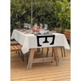 thumbnail image 2 of Outdoor Tablecloth with Umbrella Hole and Zipper, Fall Thanksgiving Rectangle Table Cloth 54x80 Inch Waterproof Tablecloth, Retro Autumn Pumpkin Maple Leaf Picnic Table Cover for Patio Camping, 2 of 7