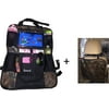 Zzteck Premium Camo Car Back Seat Organizer with iPad / Tablet Holder Touch Screen - Kids Toy Storage bags, Auto Seat protector, - for Baby Stroller  Accessories - Comes with Bonus Kick Mat
