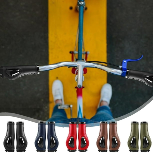Puños de manillar de bicicleta | Fundas de silicona líquida para bicicletas de montaña que absorben los impactos | Texturizado antideslizante | Se adapta a barras de 13 cm x 2,22 cm | 2 PIEZAS +