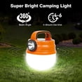 thumbnail image 4 of Rechargeable Portable Solar Camping Light, 6 Light Modes Waterproof Camping Light with Solar Panel and Hook, 42 LEDs 350 LM Super Bright Tent Light fo, 4 of 5