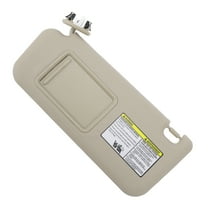 Unique Bargains Left Driver Side Car Sun Visor for Toyota RAV4 2006-2008 Plastic with Mirror No.74320-42501-A1 Beige