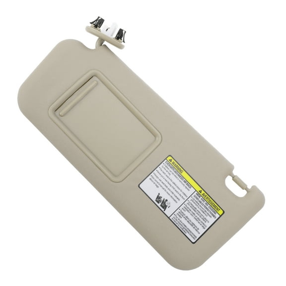 Unique Bargains Left Driver Side Car Sun Visor for Toyota RAV4 2006-2008 Plastic with Mirror No.74320-42501-A1 Beige