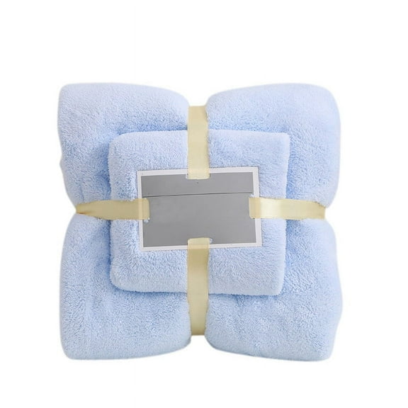 FNGZ Bath Towel,Hand Towels,High-Density Coral Fleece Towel and Bath Towel Two-In-One Set Soft and Absorben,Washcloths