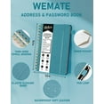 thumbnail image 6 of WEMATE Spiral Address Book with Alphabetical Tabs, Password Book, Address Organizer, for Seniors Home Office, Green, 6 of 7