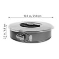 thumbnail image 2 of UPGRATOR Springform Pan with Removable Bottom for Baking Fruit Tarts Non-stick Carbon Steel 1 Set, 2 of 7