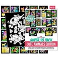 thumbnail image 2 of Super 18 Pack of Fuzzy Velvet Coloring Posters (Cute Animals Edition) - Stuff2Color, 2 of 4