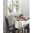 thumbnail image 4 of Nautical Anchor Suqare Tablecloth - 60 x 60 Inch, Vintage Coastal Rudder Farmhouse Beige Waterproof & StainResistant Tablecloth, Washable Oil-proof Table Cover for Dining/Party/Wedding/Camping/Buffet, 4 of 9