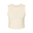 thumbnail image 1 of Bella + Canvas Womens Plain Micro-Rib Muscle Crop Top, 1 of 3