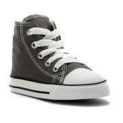 Converse Boys Chuck Taylor All Star High Top Sneaker, Closed Toe Charcoal, Size 2 M