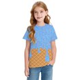 thumbnail image 3 of ibiyuan Girls Size 8 Shirts,Boys Graphic T Shirt With Ice Print Casual Short Sleeve Tee For Kids Comfortable Blend Top For Children And Summer Outfits, 3 of 5