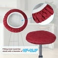 thumbnail image 3 of Uxcell Bar Stool Cover, Elastic Bar Stool Seat Covers for 10"-13" Chair, Red, 3 of 7