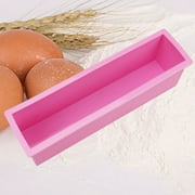 Flexible Rectangular Soap Loaf Silicone Mold DIY Tool for Soap Cake Making Supplies (, Small Size)