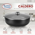 thumbnail image 4 of Alpine Cuisine Non-Stick Dutch Oven 13 Quart with Glass Lid | Multi-Purpose Aluminum Caldero for Braising - Boiling - Stewing | Nonstick Coating with Black Finish | Ideal for All Serving Sizes Pot, 4 of 5