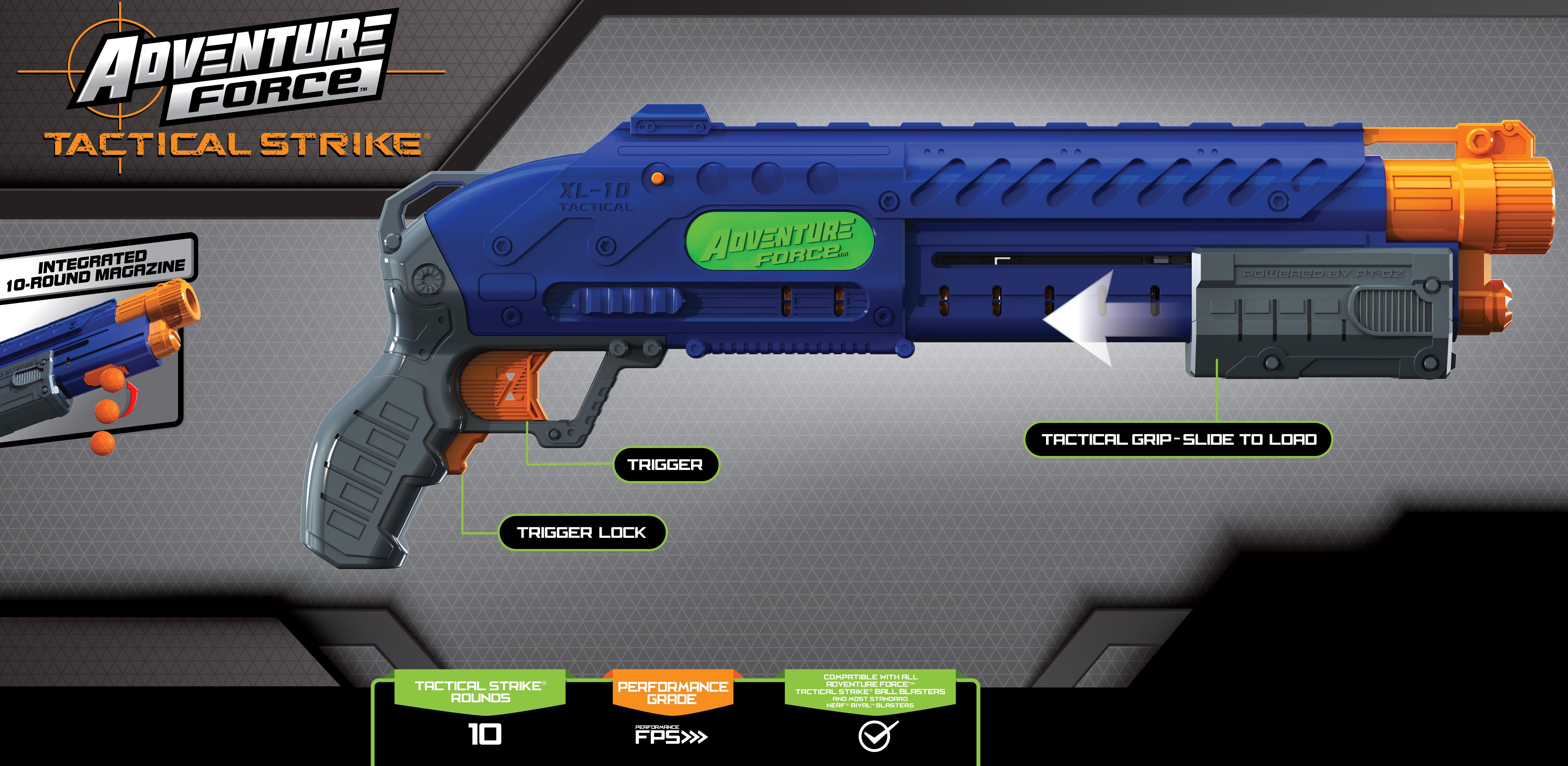 Adventure Force Tactical Strike Liberator Spring-Powered Ball Blaster - Compatible with NERF Rival - image 5 of 7