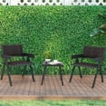 thumbnail image 1 of Costway 3 PCS Patio Wicker Chair Set, Rattan Furniture Set with Quick Dry Foam Padding, 1 of 10