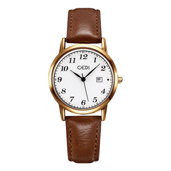 Classic Ladies' Round Quartz Watch - Timeless Style for Every Occasion