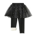 thumbnail image 2 of Esaierr Kids Baby Spring Fall Leggings Pants with Skirt for Girls Bottoms Trousers Elastic Bottoms Toddler Warm Girls Tutu Skirt Pants for 1-8Y, 2 of 8