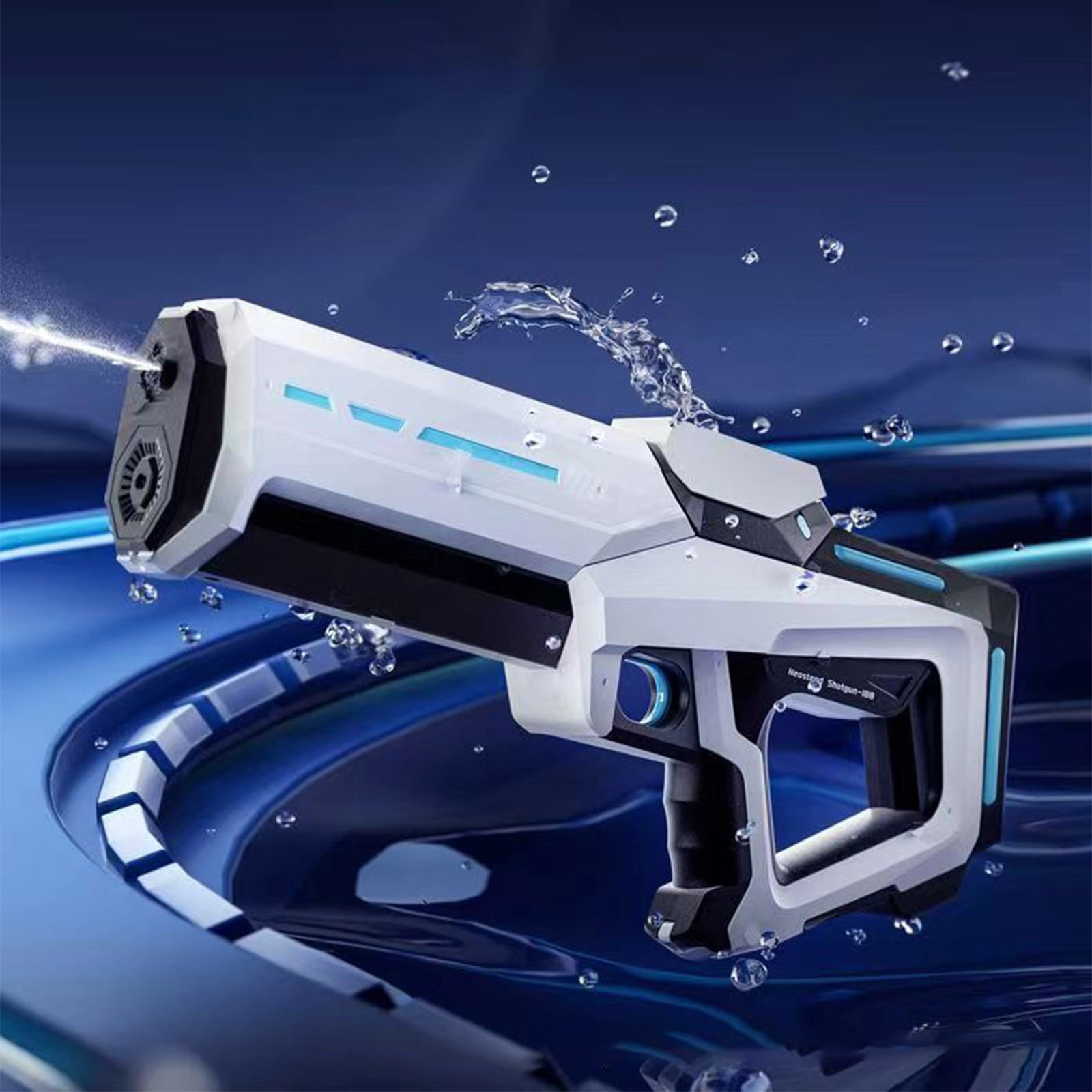 Electric Automatic Water Blaster with Continuous Firing Action - High Pressure Water Gun for Outdoor Summer Fun and Water Battle Games with Strong Spray for Exciting Play Sessions
