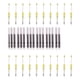 thumbnail image 4 of 20x bolígrafo con cuentas con 50 recargas, bolígrafos para manualidades, bolígrafo de escritura novedoso, 50 recargas para suministros de regalos para Amarillo, 4 of 7