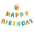 thumbnail image 3 of KYAIGUO Baby Birthday Party Banner Pulling, Party Dinosaur Decorative Arrangement Banner 2PCS, 3 of 5