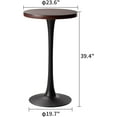 Bistro Height Table, Outdoor Bar Table Round Top 39Inch Modern Dining