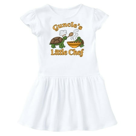

Inktastic Guncle s Little Chef with Cute Turtles Gift Toddler Girl Dress