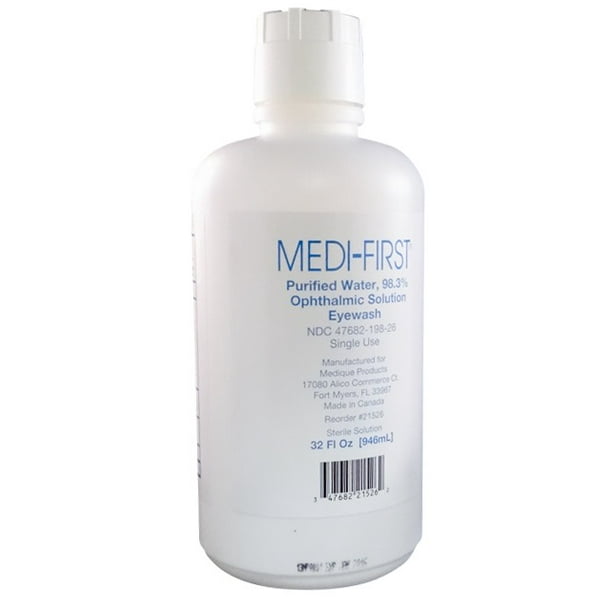 MediFirst 32 Oz. Sterile Eye Wash, Eye Care, Great for First Aid Kits