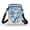 Cow, variant on St. Patrick's Day Icons Mix Underarm Shoulder Bag, Polyester 2 Zippers for Unisex