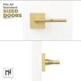 thumbnail image 3 of Mega Handles | Prime Dummy Door Lever | Pack of 2| Satin Brass, 3 of 4