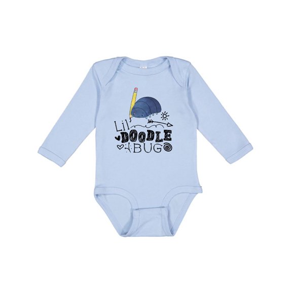 Inktastic Lil Doodle Bug Cute Artist Boys or Girls Long Sleeve Baby Bodysuit