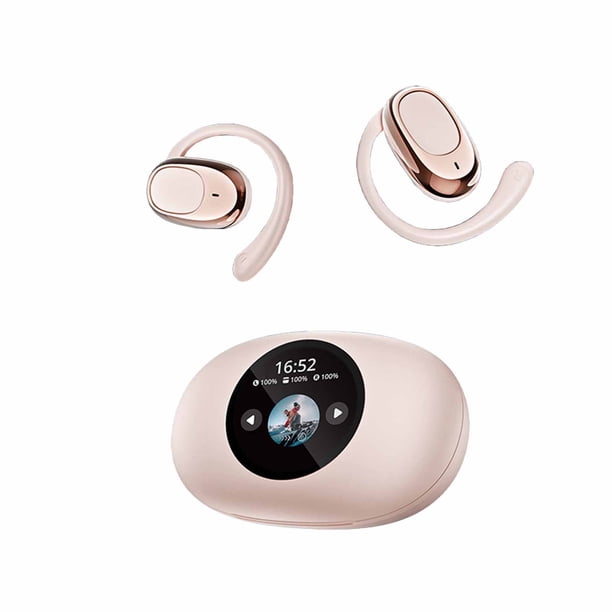Pisexur Electrónica para Hombres Pantalla de Control Inteligente Estilo Colgante con Orejas LED Pantalla a Todo Color Modo Música Juego Película Cambio Bluetooth 5.4 Audífonos Bluetooth Openear Elect