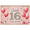 1A, variant on Pink Glittery 16th Birthday Backdrop Banner with Balloons Gifts and Confetti Happy Birthday Party Decoration Photography Prop Party Supplies Background Decorations