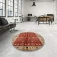 thumbnail image 4 of Ahgly Company Machine Washable Indoor Rectangle Industrial Modern Red Area Rugs, 4' x 6', 4 of 7