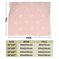 thumbnail image 5 of Pastel Leaf Pattern Throw Blanket, Fluffy Soft Cozy Blanket Flannel Plush Microfiber Couch Throw 80"x60", 5 of 7
