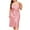 Pink, variant on Admvng Womens Nightgown Plus Size Elegant Comfortable Pajamas Solid Color Suspender Nightdress Home Clothes XL-3XL