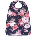 thumbnail image 2 of Waterproof Adult Mealtime Bib Disability Aid Clothes Protector Apron Flower, 2 of 9
