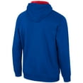 thumbnail image 3 of Men's Colosseum Royal Kansas Jayhawks Half-Zip Hoodie, 3 of 3