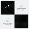 thumbnail image 6 of WOWMAX Rectangular Headboard Reading Body Pillow Velvet Black Full,20”x 54”, 6 of 6