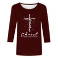 thumbnail image 5 of Daisyyozoid Nouvelles Arrivées Hauts pour Femmes Joyeuses Pâques Col Rond Manches Longues, 5 of 5