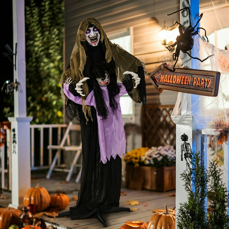 Spirit Halloween Night Terror Animatronic - 6 Ft Animated Halloween Decoration