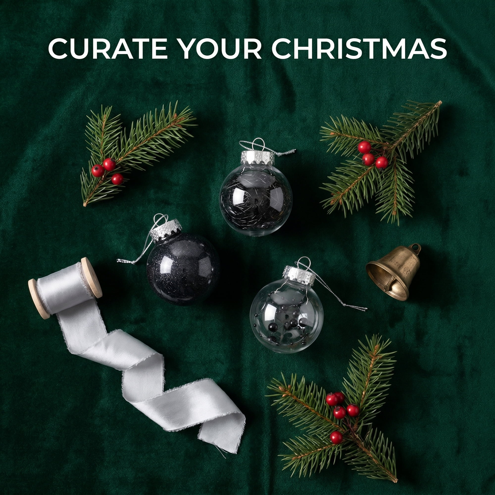 Unique Bargains Christmas Tree Ornaments - 24 Pack Hanging Baubles Shatterproof Balls Black 2.4"