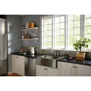 Delta Linden Single-Handle Kitchen Faucet w/ Sprayer - 4453-AR-DST - Arctic Stainless