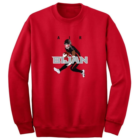 Bijan Robinson Falcons Air Touchdown Crew Neck Sweatshirt