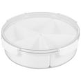 thumbnail image 2 of Square/ Divided Serving Tray with Lid Removable Food Storage Containers with Individual Dishes Minimalist Divided Serving Platter Tray Reusable for Snack Candies Fruit Veggie Party Home, 2 of 11