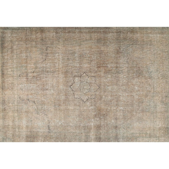 Ahgly Company Machine Washable Indoor Rectangle Traditional Dark Almond Brown Area Rugs, 2' x 3'