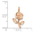 thumbnail image 3 of 14k Rose Gold Rose-Gold Rose Charm, 3 of 4